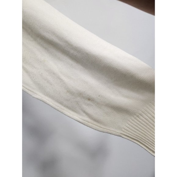 Stacy Adams Mens Sweater Size XL Cream Tan 1/4 Zip Pullover Knit Long Sleeve - Picture 10 of 10